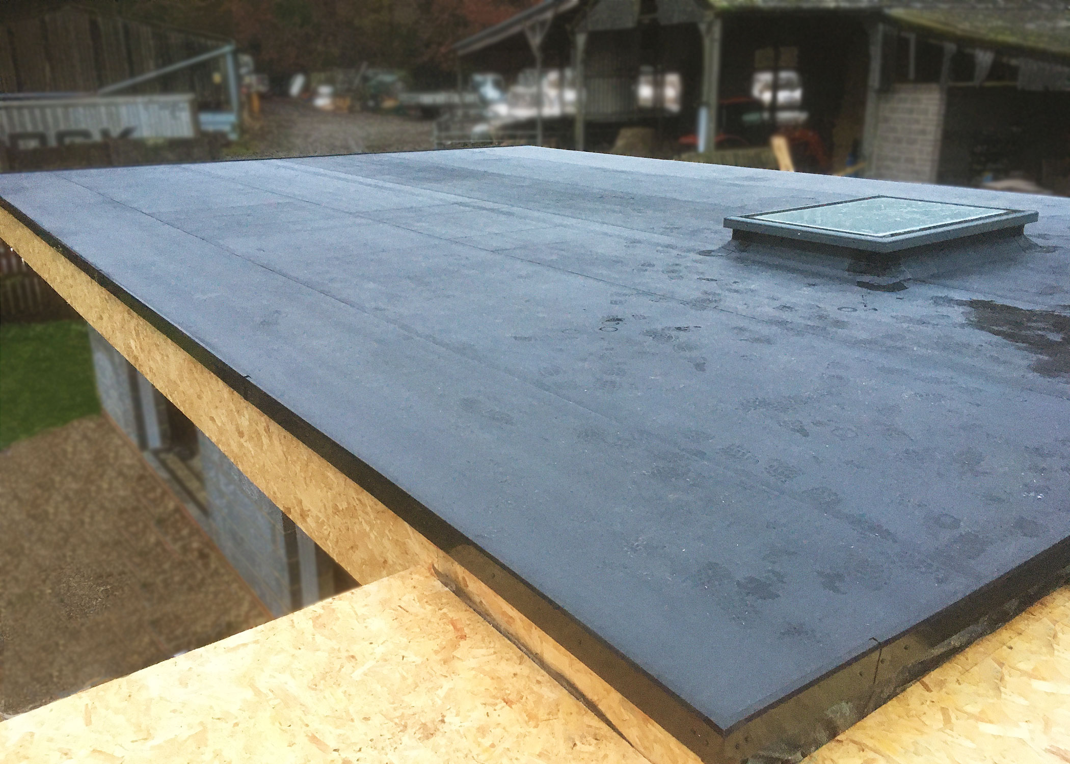 Flat roof laid by Lavisher Building and Roofing